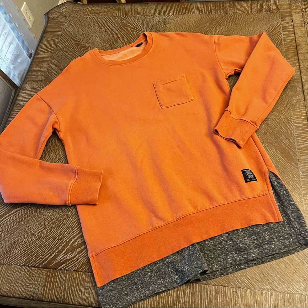 Men Scotch & Soda Amsterdam Couture Medium Sweatshirt Pullover EST 85 Double Hem